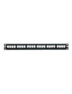 PANN.1U PER 24 RJ45U NETKEY NERO