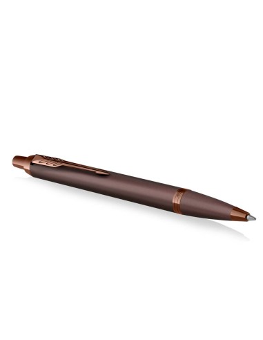 Penna a sfera a scatto monocromatica Parker punta media blu finitura bordeaux 2190514