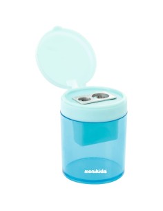 Temperamatite a 2 fori con serbatoio tondo Nikoffice colori pastello assortiti - 12NIK049 2