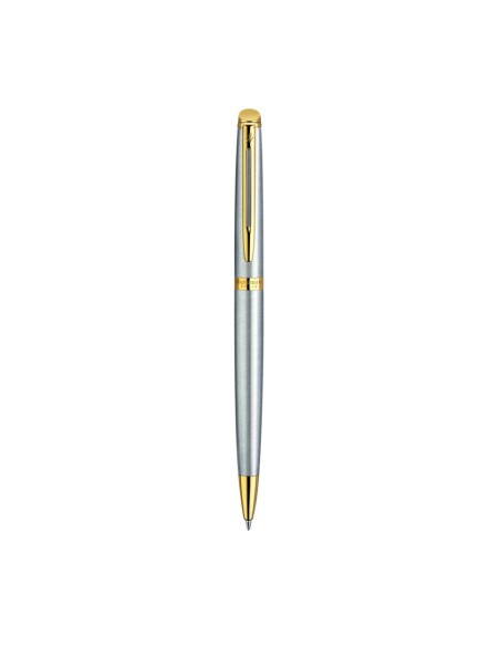Penna a sfera Waterman Hemisphere GT inchiostro blu Waterman argento con finiture placcate in oro - S0920370