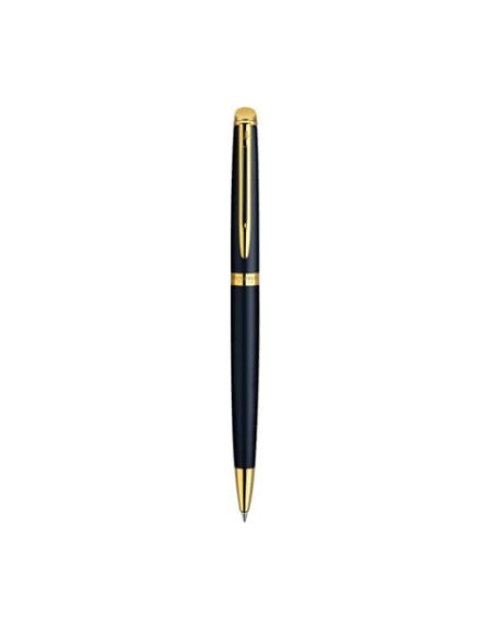 Penna a sfera Waterman Hemisphere GT inchiostro blu Waterman nero con finiture placcate in oro - S0920770
