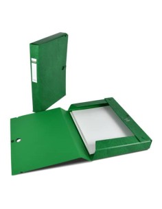 Cartella portaprogetti con bottone Sei Rota Scatto - dorso 4 cm verde - 26x36 cm - 67900405