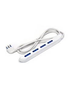 Multipresa stretta con interruttore 16A - cavo 1,5 m - bianco Aigostar a 4 vie P17/11 - 196837