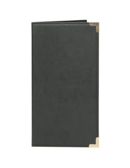 Portaconto Securit® Classic in similpelle 12x23 cm nero MC-CRBP-BL