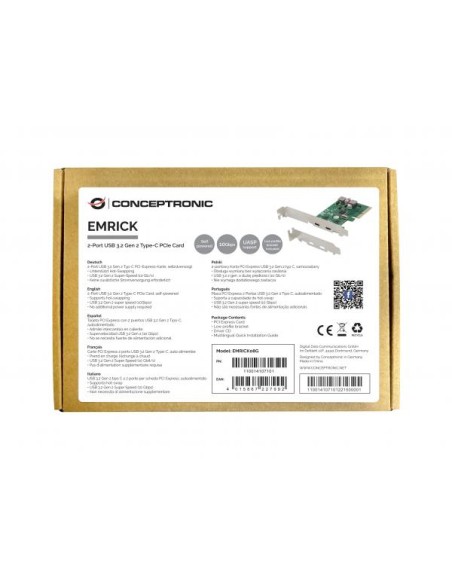 2-PORT USB 3.2 GEN 2 TYPE-C PCIE