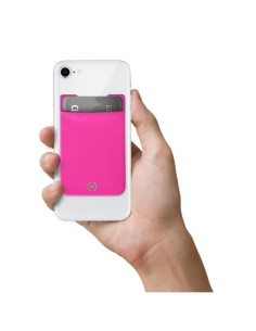 ADHESIVE POCKET FOR CARDS PINK 2