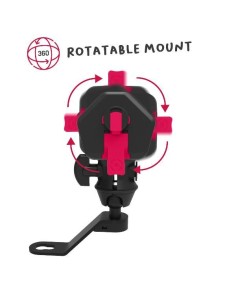 MIRROR MOTORCYCLE HOLDER BLACK