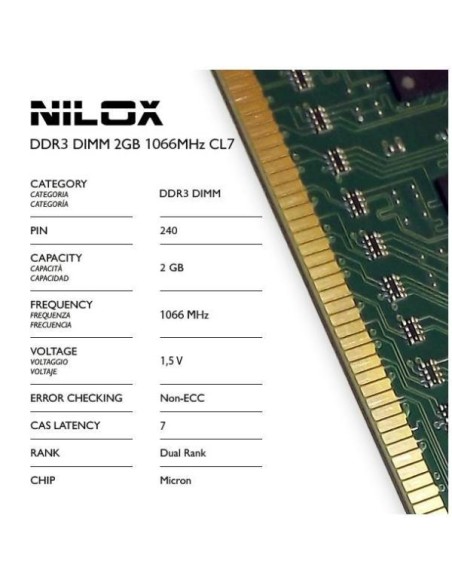 RAM DDR3 DIMM 2GB 1066MHZ CL7