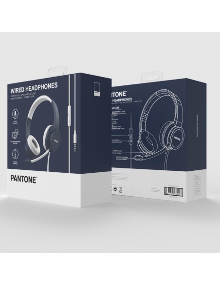 SMARTWORK HEADPHONE CABLE+MIC NAVY