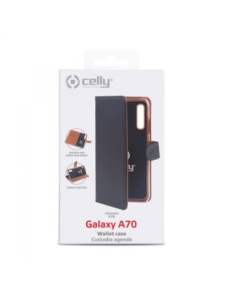 WALLY CASE GALAXY A70/A70 EE BLACK