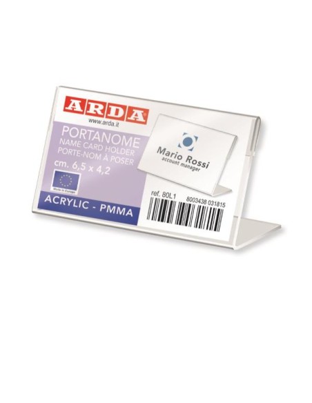PORTANOME A L  ACRILICO MM.6 5X4 2