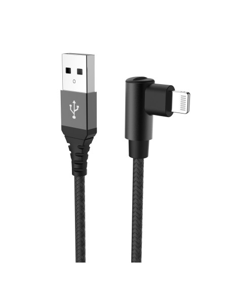 USB-A TO LIGHTNING 12W CABLE MFI BK