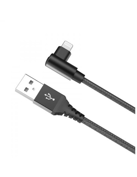 USB-A TO LIGHTNING 12W CABLE MFI BK
