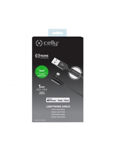 USB-A TO LIGHTNING 12W CABLE MFI BK