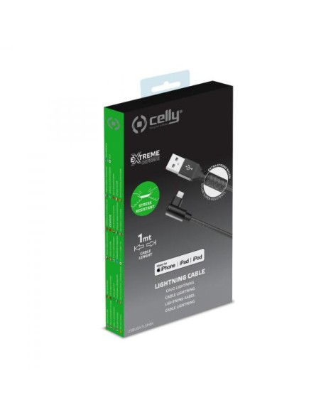 USB-A TO LIGHTNING 12W CABLE MFI BK