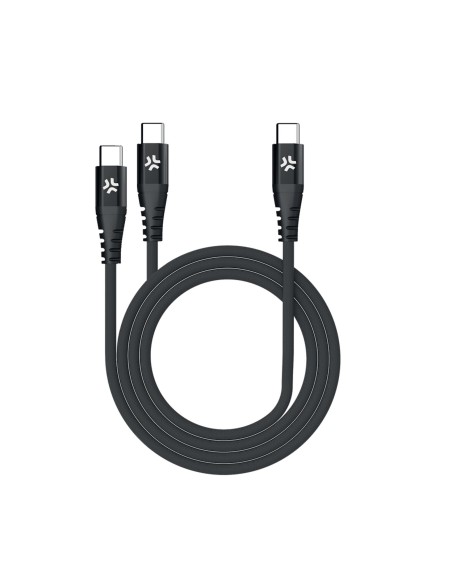 USB-C TO 2 USB-C CABLE BK