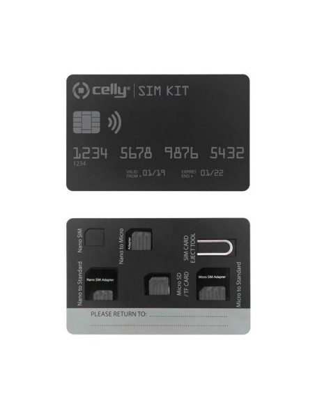 UNIVERSAL KIT X SIM CARD WITH CLIP