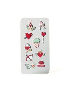 3D STICKERS TEEN HEARTS