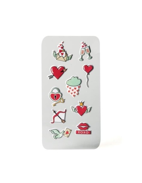 3D STICKERS TEEN HEARTS
