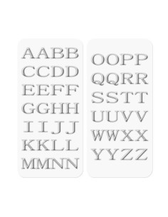 3D STICKERS LETTERS SILVER