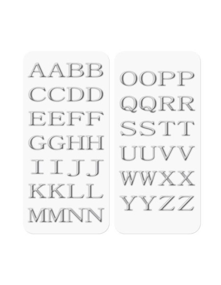 3D STICKERS LETTERS SILVER