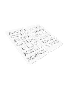 3D STICKERS LETTERS SILVER 2