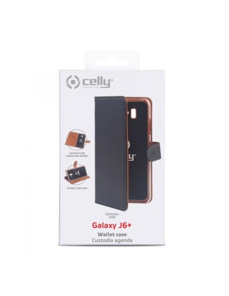 WALLY CASE GALAXY J6+ BLACK