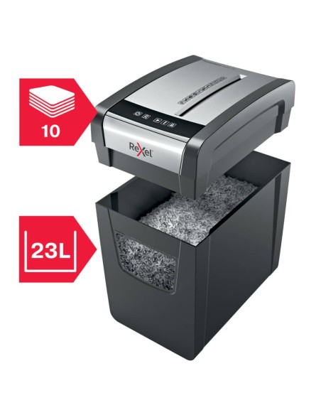 Distruggidocumenti uso moderato Rexel Momentum X410-SL Slimline P-4 - 23 L- taglio a frammenti 4x28 mm - 2104573EU