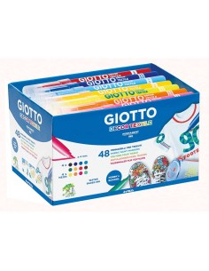 Pennarelli per tessuti Giotto Decor Textile in conf. da 48 colori assortiti F494700 2