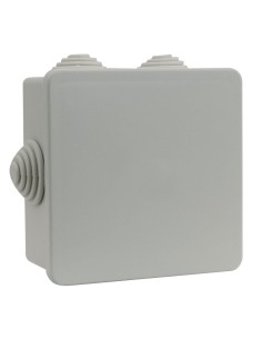 Scatola Quadrata IP44 di Derivazione da Parete con Passacavi