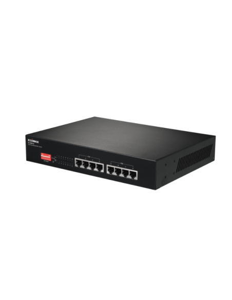 Switch Fast Ethernet 8 Porte a Lungo Raggio con 8 porte PoE+ e DIP Switch, ES-1008P V2