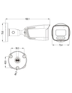 Telecamera IP Bullet IR H.265 da 5MP IP67 Rilevamento Basato su AI, DGM5104SCTP 2