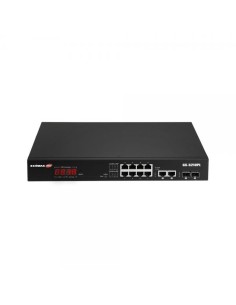 Smart Switch Web a Lungo Raggio 12 porte Gigabit PoE+ VLAN con 2 porte Gigabit RJ45 e 2 porte SFP, GS-5210PL