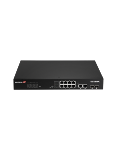 Smart Switch Web a Lungo Raggio 12 porte Gigabit PoE+ VLAN con 2 porte Gigabit RJ45 e 2 porte SFP, GS-5210PL 2