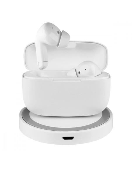 Cuffie Auricolari TWS Jive con Custodia di Ricarica USB-C™ e Pad Caricatore a Induzione Bianco