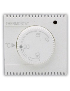 Domus S44 Termostato Elettronico con Manopola 230V NA+NC 5A 2 Moduli Bianco Lucido