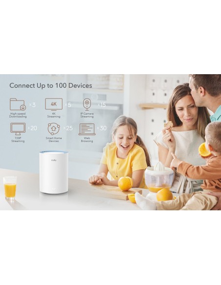 Sistema Wi-Fi Mesh AC1200 Dual Band per Tutta la Casa, M1200 2pz