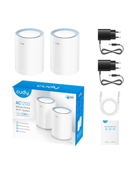 Sistema Wi-Fi Mesh AC1200 Dual Band per Tutta la Casa, M1200 2pz