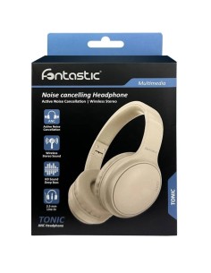 Cuffie Stereo Wireless Pieghevole con Microfono Tonic Beige 2