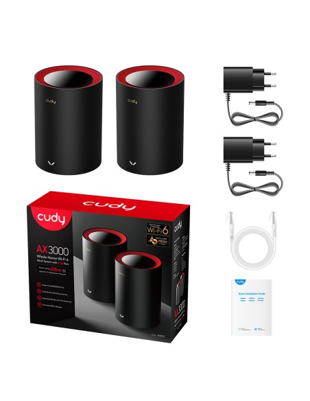 Sistema Wi-Fi 6 Mesh AX3000 2.5G Dual Band, M3000 2pz