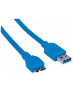 Cavo USB 3.2 Gen 1 SuperSpeed A/Micro B M/M 1 m Blu in Blister 2