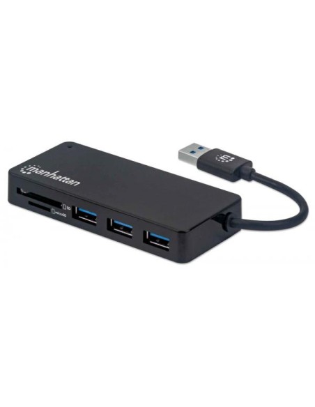 Hub USB 3.2 Gen 1 a 3 porte USB-A con Lettore Schede