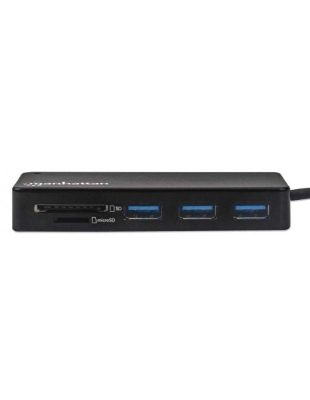 Hub USB 3.2 Gen 1 a 3 porte USB-A con Lettore Schede