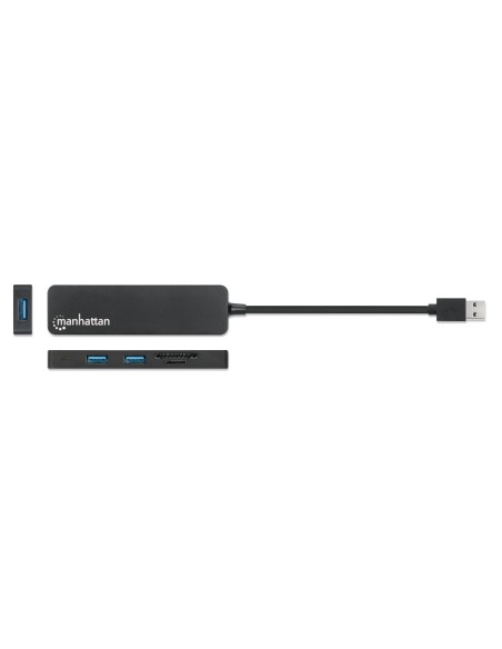 Hub USB 3.2 Gen 1 a 3 porte USB-A con Lettore Schede