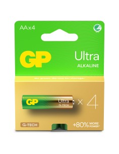 Confezione 4 Batterie GP Ultra Alcaline Stilo AA 15AU/LR6