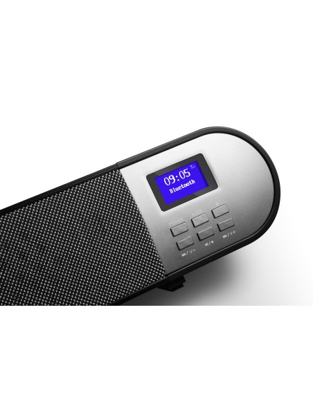 Soundbar con Radio DAB+ e FM Bluetooth V5.0 Connessione Ottica e Luce LED 7 Colori, TX-139