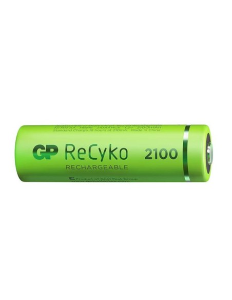 Blister 4 Batterie Ricaricabili AA Stilo 2100mAh GP ReCyko