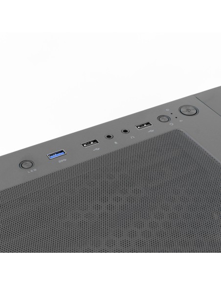 Case PC Chassis ATX Mid Tower con 3 Ventole 14cm e 1 Ventola 12cm Nero
