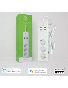 Multipresa Intelligente 3 Prese Schuko 4 USB Controllo Vocale, R4028 2