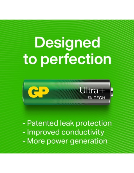 Blister 2 Batterie Torcia D GP Ultra Plus